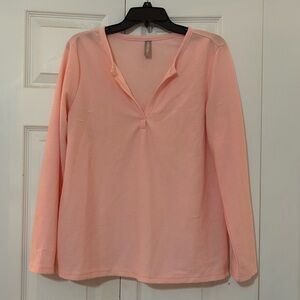 Women's Pink Long Sleeve Top